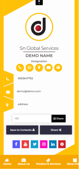 low cost visiting card