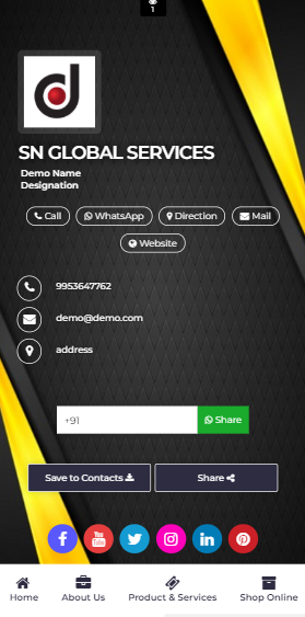 business card